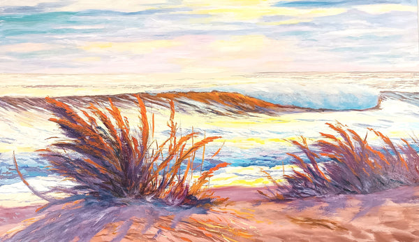Orange shore (120x70cm)