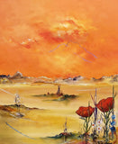 Silence and contemplation (50x60cm) - Danish Gallery - Moderne, abstrakte malerier. Online galleri med original, unik kunst til din bolig. 
