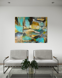 Time likes to slip away (150x120cm)