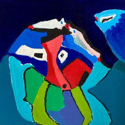 Close to a kiss (74x74cm)