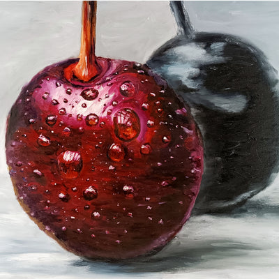 Two cherries (80x60cm)