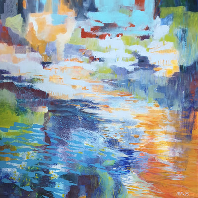 By the water IX (80x80cm)