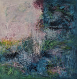 Waterfall (80x80cm) - Danish Gallery - Moderne, abstrakte malerier. Online galleri med original, unik kunst til din bolig. 
