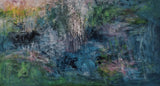 Waterfall (80x80cm) - Danish Gallery - Moderne, abstrakte malerier. Online galleri med original, unik kunst til din bolig. 