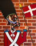 The Loyal Life Guard (70x90cm) - Danish Gallery - Moderne, abstrakte malerier. Online galleri med original, unik kunst til din bolig. 
