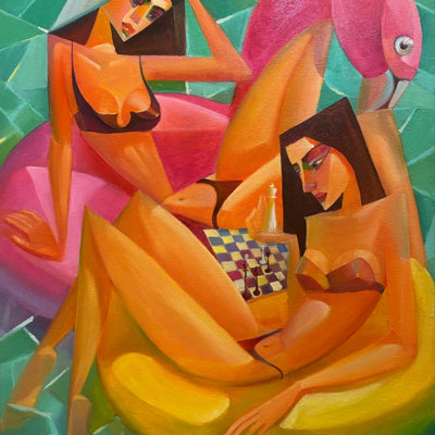 Flamingo game (60x73cm)