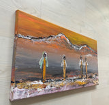 Good atmosphere by the water (50x25cm)