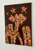 Stargazing Hound in New York (70x100cm)