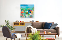 Fish life (75x75cm)