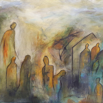 Visit from a stranger (85x63cm)