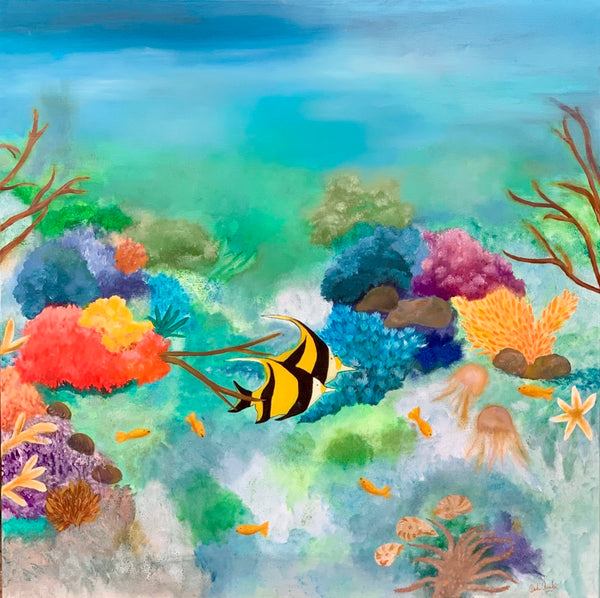 Fish life (75x75cm)