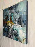 Love in January (50x50cm) - Danish Gallery - Moderne, abstrakte malerier. Online galleri med original, unik kunst til din bolig. 