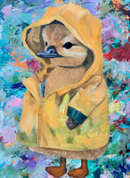 Raining duck (60x80cm)