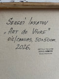 Art de Vivre (50x50cm) - Danish Gallery - Moderne, abstrakte malerier. Online galleri med original, unik kunst til din bolig. 