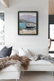 Marina in motion (40x50cm) - Danish Gallery - Moderne, abstrakte malerier. Online galleri med original, unik kunst til din bolig. 