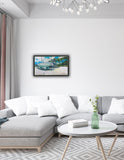 Rest or boredom? (70x40cm) - Danish Gallery - Moderne, abstrakte malerier. Online galleri med original, unik kunst til din bolig. 