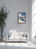 Under the mast (50x70cm) - Danish Gallery - Moderne, abstrakte malerier. Online galleri med original, unik kunst til din bolig. 