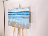 Calm sea (90x70cm) - Danish Gallery - Moderne, abstrakte malerier. Online galleri med original, unik kunst til din bolig. 