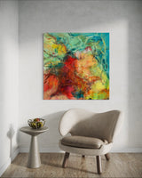 Collision of color (100x100cm)