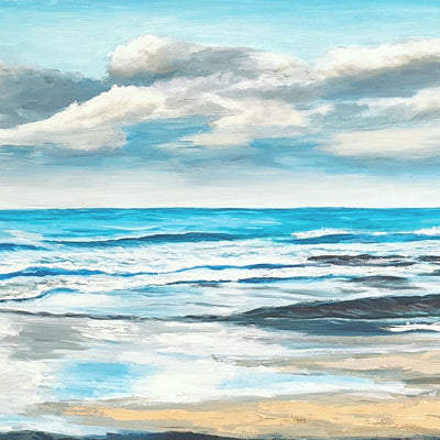 Splashes on the rocks (100x50cm)