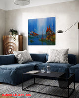 Bright nights (90x90cm)