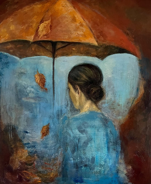 Dancing leaves (100x120cm)