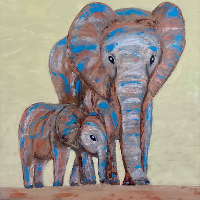 Elephants  (60x80cm)