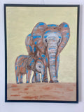 Elephants  (60x80cm)