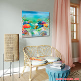 Fish life (75x75cm)