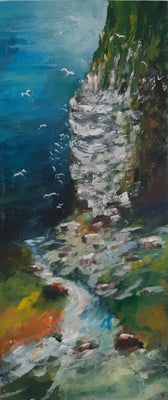 Bird cliff (30x70cm)