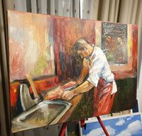 Lone at work (70x50cm)
