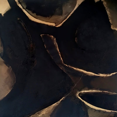 Shapes in black (122x122cm)