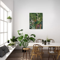 Bananas by the house wall (50x60cm)