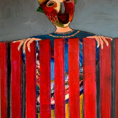 Lively wooden fence (80x100cm)