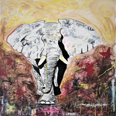 Elephant (80x80cm)