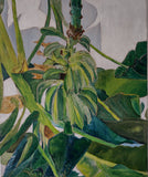 Bananaflower by the house wall II (50x60cm)