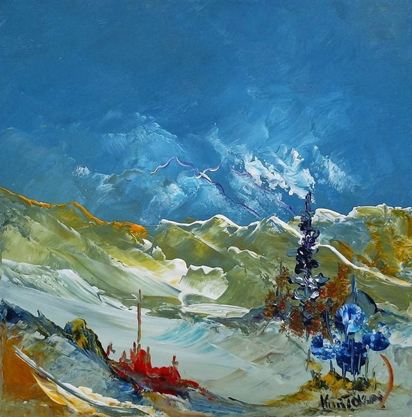 Towards brighter times (30x30cm)