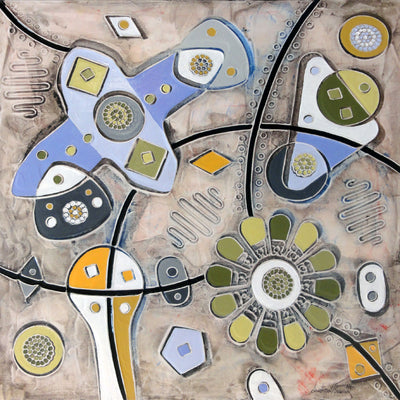 Primavera - abstractism of the origins (60x60cm)