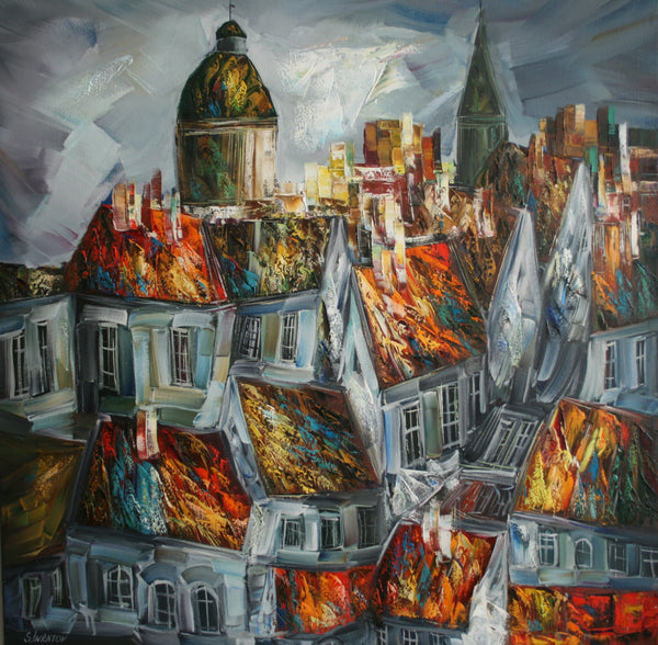Roofs (90x90cm)