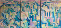 City of life I + II + III (210x100cm)