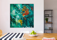 Emerald Secret (100x100cm)