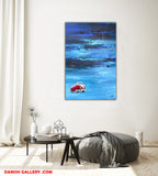 Out in the blue (100x150cm)