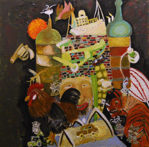 The chicken and the egg (100x100cm)