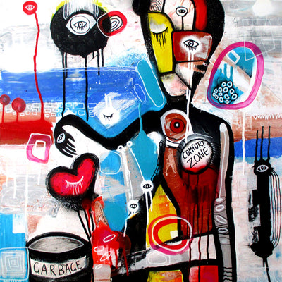 Love vs comfort zone ( 60x80 cm )