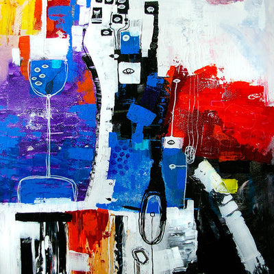 Humans, the sea and thoughts ( 80x100 cm )