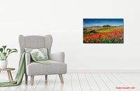 Poppies in a row (80x50cm)