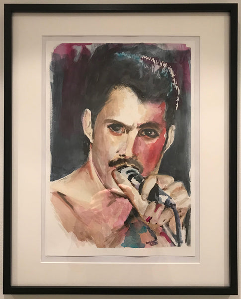 Freddie Mercury ( 40x50 cm ) - Danish Gallery - Moderne, abstrakte malerier. Online galleri med original, unik kunst til din bolig. 
