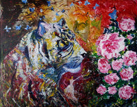 Tiger for love ( 120x100 cm )