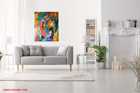 Abstract colour symphony (80x100cm)