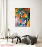 Abstract colour symphony (80x100cm)